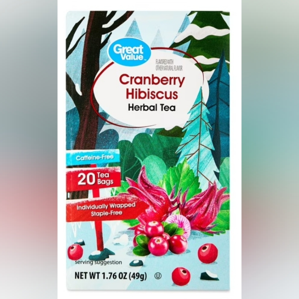 ❤️Cranberry Hibiscus Herbal Tea Holliday Christmas Winter